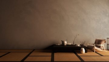 Mock up, Designed specifically in Japanese style, empty room. 3D