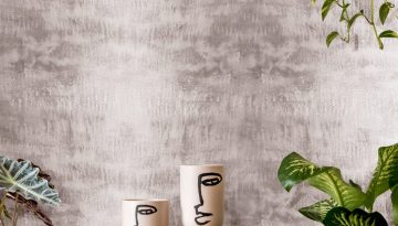 Interior design of living room with two black mock up poster fra