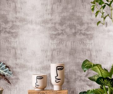 Interior design of living room with two black mock up poster fra